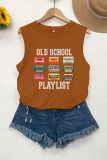 Cassette Tape Music Old School Playlist Print Tank Top