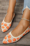 Halloween Pumpkin Pattern Flat Shoes 