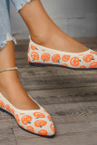 Halloween Pumpkin Pattern Flat Shoes 