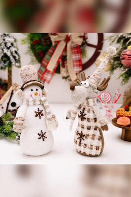 Christmas Snowman Reindeer Table Decor 