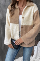 Colorblock Fleece Coat 