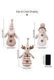 Christmas Snowman Reindeer Table Decor 