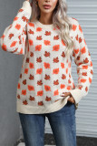 Maple Leaves Pattern Knitting Sweater