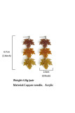 Maple Pumpkin Earrings 