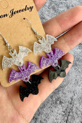 Halloween Bat Acrylic Earrings 