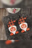 Orange Halloween Wooden Pumpkin Earrings