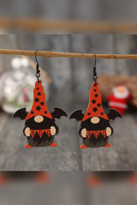 Halloween Gnome Wooden  Earrings