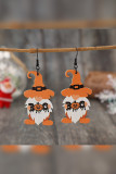 Halloween Wooden Pumpkin Earrings 