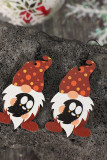 Halloween Gnome Ghost Wooden  Earrings