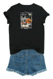 Halloweentown Print Graphic Top