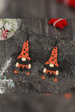 Halloween Gnome Wooden  Earrings