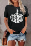 Fall Autumn Pumpkin Print Graphic Top