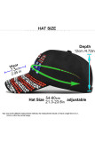 USA Rhinestone Glitter Baseball Cap