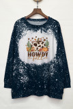 Howdy Fall Print Long Sleeves Top