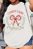 Vintage Christmas Club Print Graphic Top