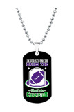 American Football Pattern Necklace 