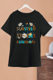 I've survived too many storms to be bothered by raindrops Print Graphic Top