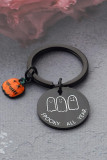 Halloween Ghost Pumpkin Keychain