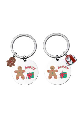 Christmas Gingerbread Man Keychain 