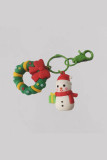 Christmas Santa and Trees Keychain 