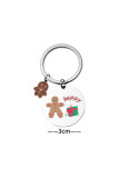 Christmas Gingerbread Man Keychain 