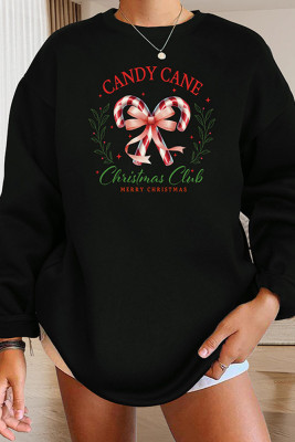 Vintage Christmas Club Print Graphic Sweatshirt