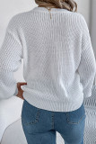 LOVE Heart Pattern Knitting Sweater 