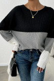 Color Block Knitting Top 