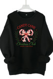 Vintage Christmas Club Print Graphic Sweatshirt