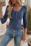 Lace Splicing Ribbed Knitting Slim Top 