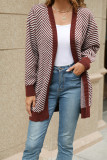 Stripes Front Open Cardigan 