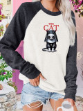 Halloween Funny Cat Long Sleeves Top