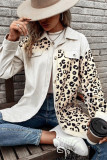 Leopard Button Up Coat 