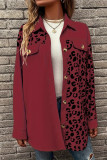 Leopard Button Up Coat 