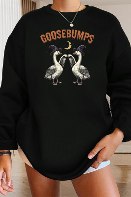 Vintage Halloween Farm Print Graphic Sweatshirt