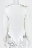 One Piece Lantern Sleeves Bodysuit 