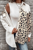 Leopard Button Up Coat 