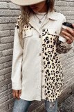 Leopard Button Up Coat 