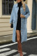 Light Blue Denim Long Coat 