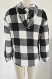 Plaid Hooded Sweatshirt 