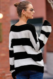 Color Block Knitting Sweater 