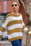 Color Block Knitting Sweater 