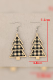 Christmas Tree Wooden Earrings 