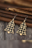 Christmas Tree Wooden Earrings 