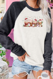 Snowman Coffee Vintage Christmas Long Sleeves Top