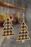 Christmas Tree Wooden Earrings 