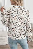 Lantern Sleeves Printed Top 