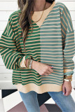 Colorblock Stripes Sweatshirt