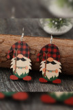 Christmas Gnomes Wooden Earring 