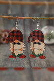 Christmas Gnomes Wooden Earring 